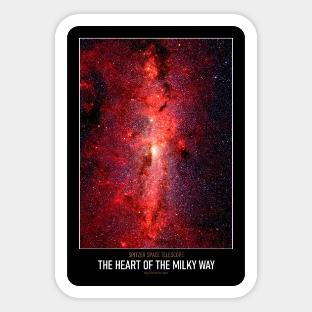 High Resolution Astronomy The Heart of the Milky Way Sticker by tiokvadrat